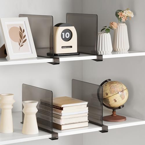 6 Pack Grey Shelf Dividers