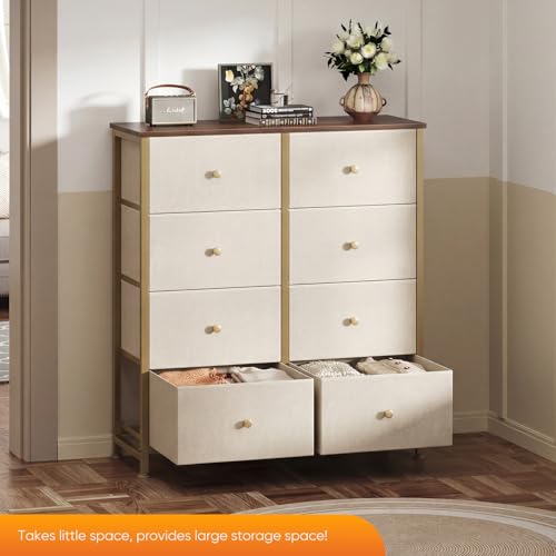 8 Drawer Fabric Dresser