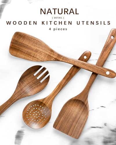 Wooden Spoons for Cooking (4 Count)