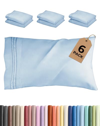 King Standard Pillow Cases Set of 6 (6 Count)