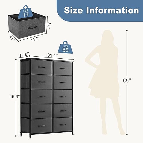 10 Drawer Dresser for Bedroom