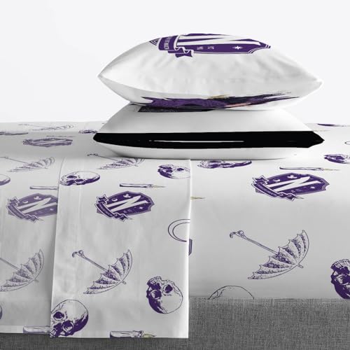 Wednesday Addams Full Size Comforter Set 7 Piece Gothic Bedding