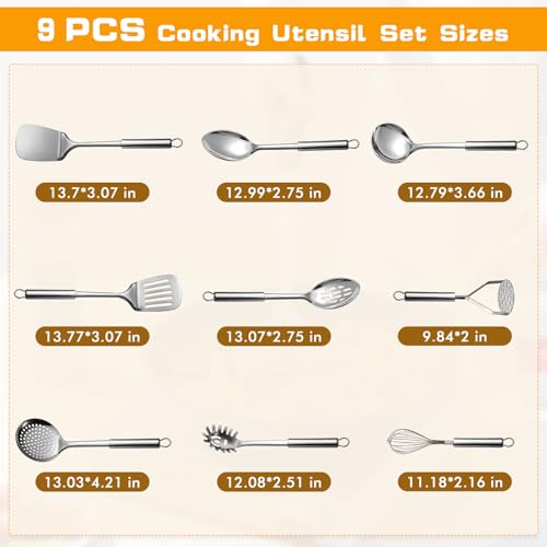 9 Pcs Cooking Utensils Set (9 Count)