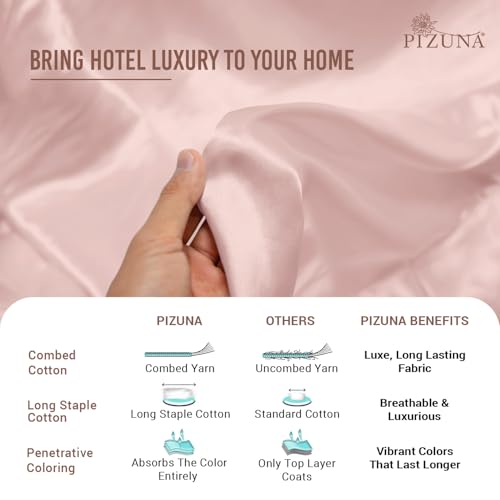Cotton Queen Fitted Sheet + 2 Pillowcases Set 400TC Light Pink