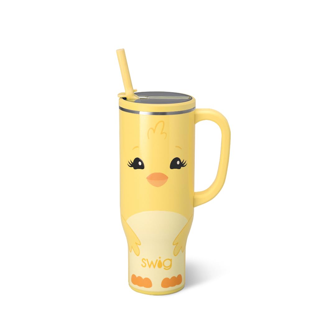 30oz Insulated Mega Mug with Handle & Straw