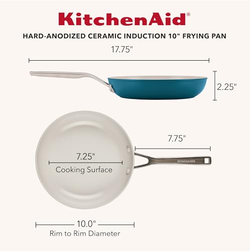 Hard Anodized Ceramic Induction Cookware Skillet Set