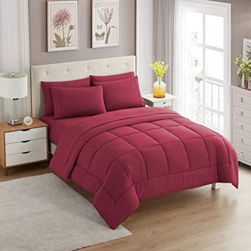 King Size Comforter Set with Sheets (7 Count)