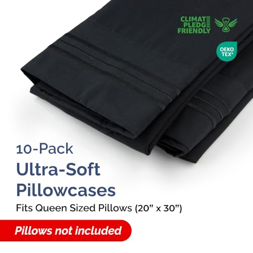 Queen Pillow Cases Set of 10 (10 Count)