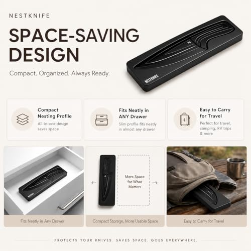 Magnetic Kitchen Knife Set (4 Count)