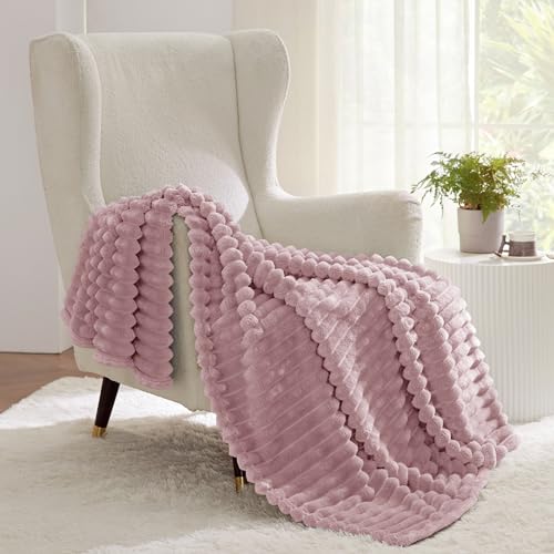Soft Twin XL Blanket for Bed Dorm Pink 66"x90"