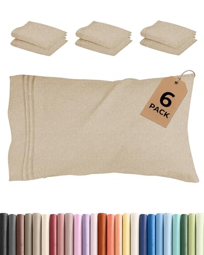Standard Pillow Cases Set of 6 (6 Count)