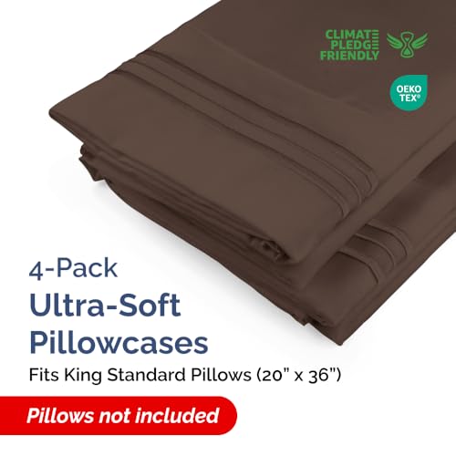 King Standard Pillow Cases Set of 4 (4 Count)