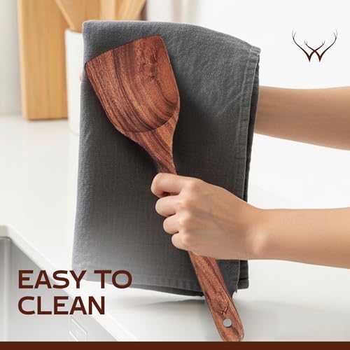 7 Pcs Teak Wooden Kitchen Utensils (7 Count)