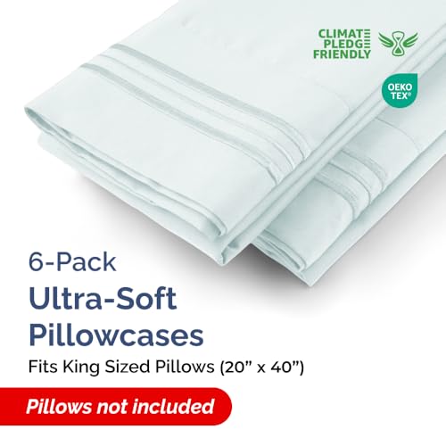 King Pillow Cases Set of 6 (6 Count)