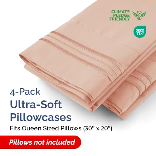 Queen Pillow Cases Set of 4 (4 Count)