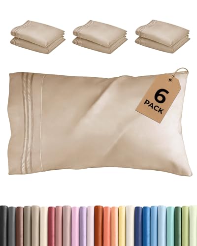 Queen Pillow Cases Set of 6 (6 Count)