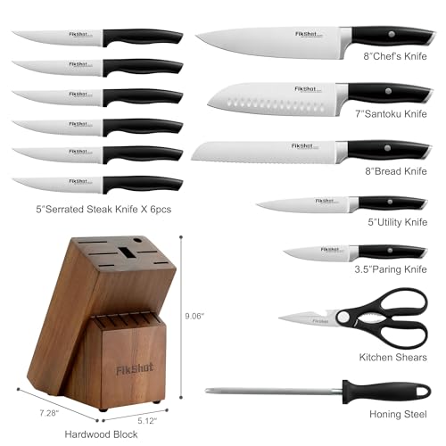 Knife Set German Stainless Steel (14 Count)