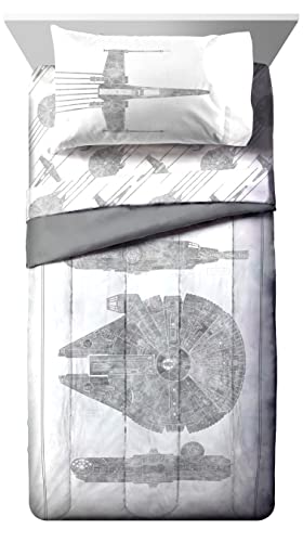 Star Wars Twin Comforter Set 5 Piece Soft Bedding for Boys