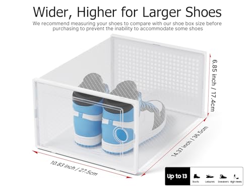 XX Large Shoe Storage Boxes 12 Pack (12 Count)