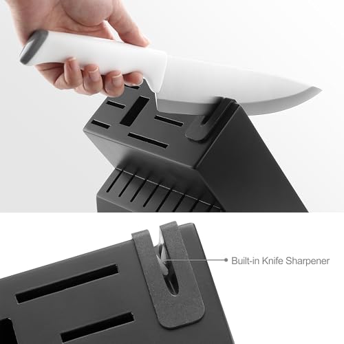 Kitchen Knife Set 24PC Knife Block Set w Built (24 Count)