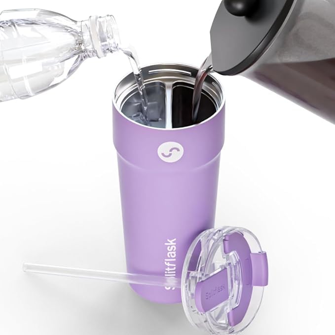 Stainless Steel Insulated Tumbler Cup with Straw & Sip Lid