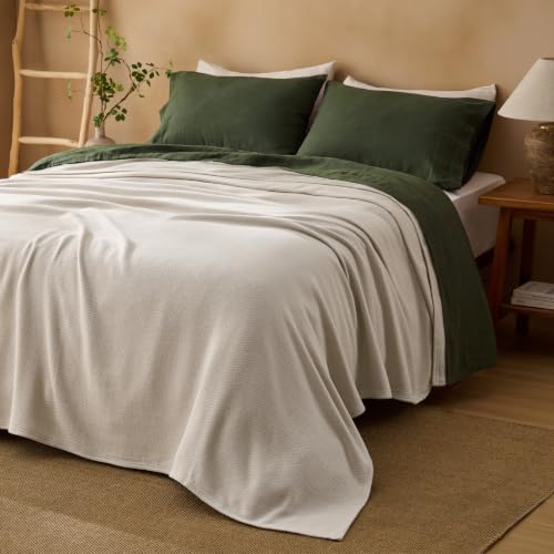 GentleSoft 100% Cotton Blanket King Size for Bed