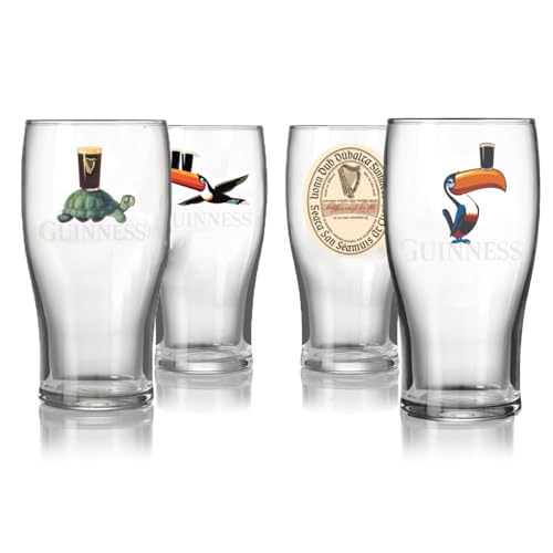 Guinness Assorted Pint Glass Gift Set (4 Count)
