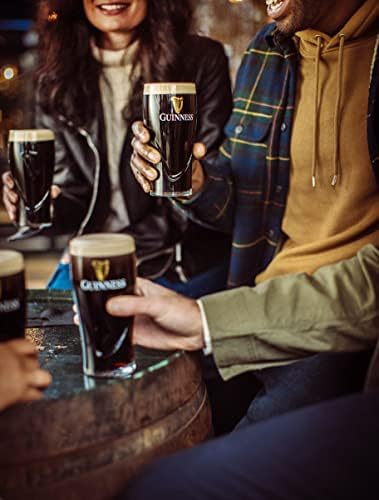 Guinness Gravity Pint Beer Glasses 20oz (4 Count)