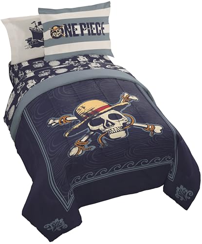One Piece Luffy Twin Comforter Set 5 Piece Soft Anime Bedding