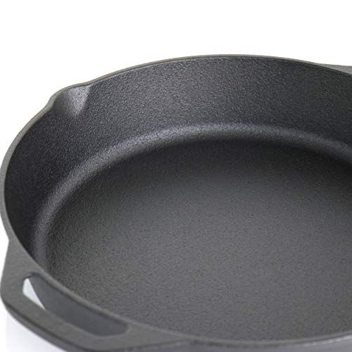 Pre Seasoned 9 Piece Cast Iron Skillet Set