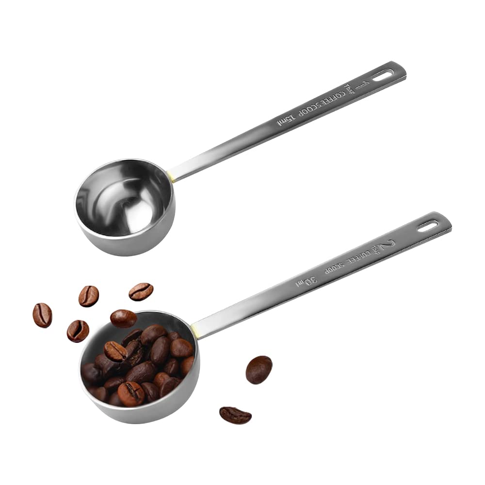 Coffee Scoop Stainless Steel Coffee Spoons Set (2 Count)