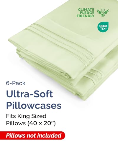 King Pillow Cases Set of 6 (6 Count)
