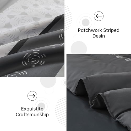 Anibeddin Grey Comforter Set King Size