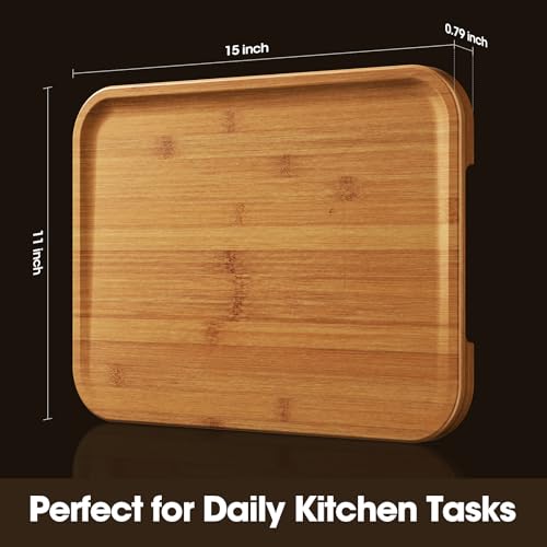 Deep Carbonized Bamboo Cutting Board