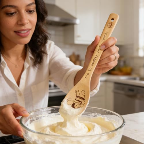 Bear Wooden Spoons for Cooking (5 Count)