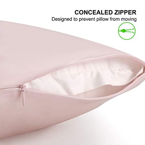200% Good for You Silk Pillowcase for Hair and Skin Care Soft Pillow Case with Random Color Scrunchie Gift Set King