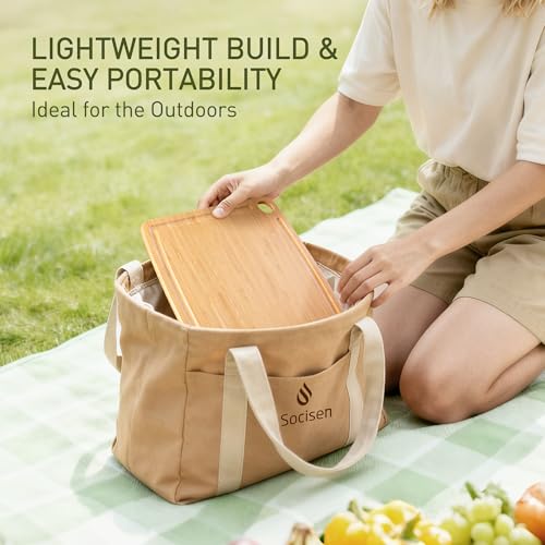 Lightweight Durable Bamboo Cutting Board Set with Non (3 Count)