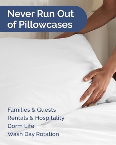 King Standard Pillow Cases Set of 8 (8 Count)
