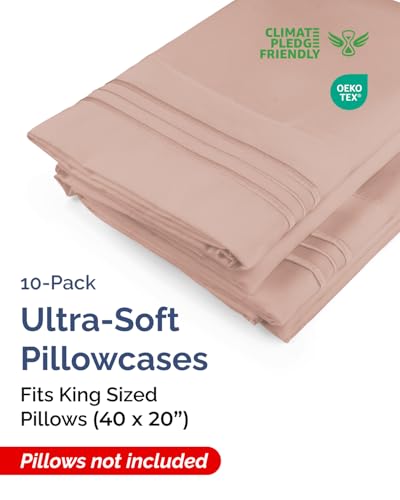King Pillow Cases Set of 10 (10 Count)