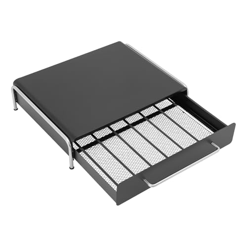 Black Large Coffee Capsule Organizer Coffee Pod Storage Drawer Rack Holder Stand for Countertop Kitchen Cabinet Coffee Bar Home Office Kitchen Organization and Storage with Handle