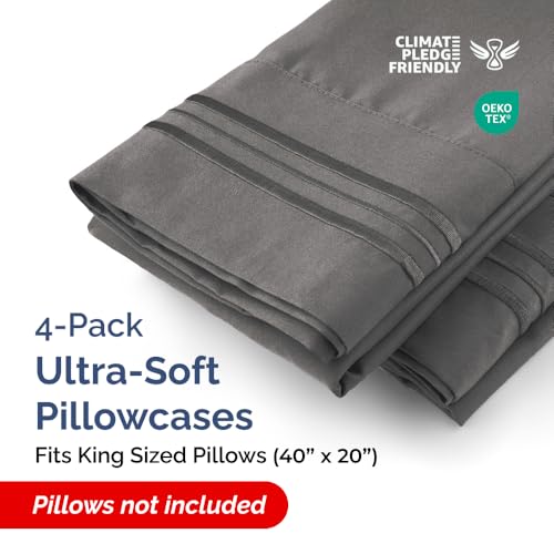King Pillow Cases Set of 4 (4 Count)