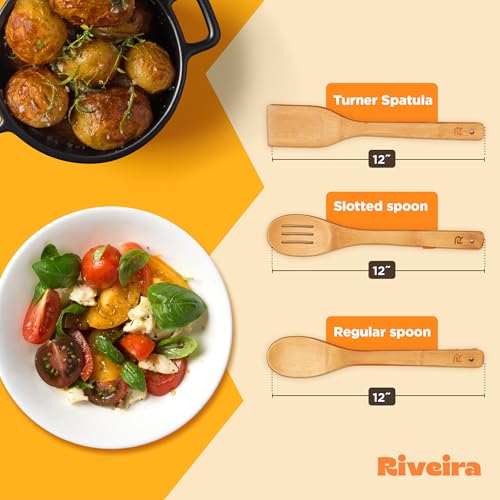 Bamboo Wooden Spoons for Cooking 3 (3 Count)