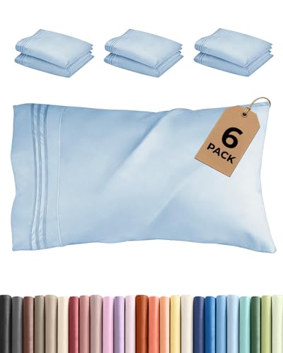 Queen Pillow Cases Set of 6 (6 Count)