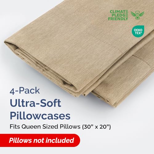 Queen Pillow Cases Set of 4 (4 Count)