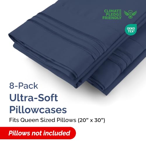 Queen Pillow Cases Set of 8 (8 Count)