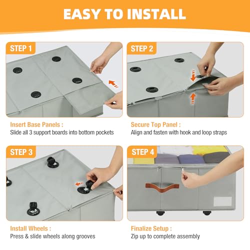 Under Bed Storage with Wheels (2 Count)