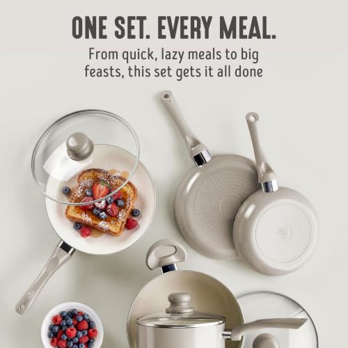 16pc Ceramic Nonstick Pots & Pans Cookware Set