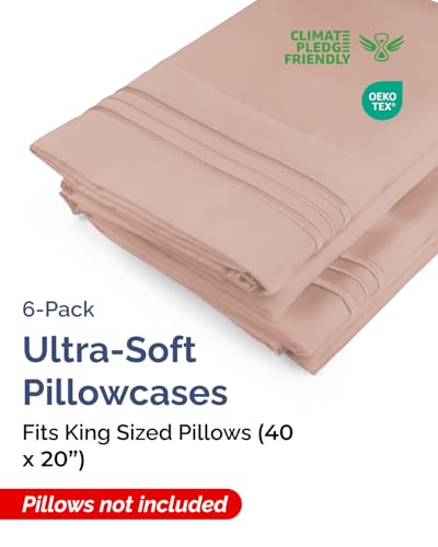 King Pillow Cases Set of 6 (6 Count)