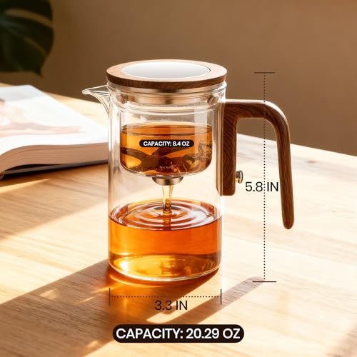 Enchant Series Glass Magic Teapot with Magnetic Infuser