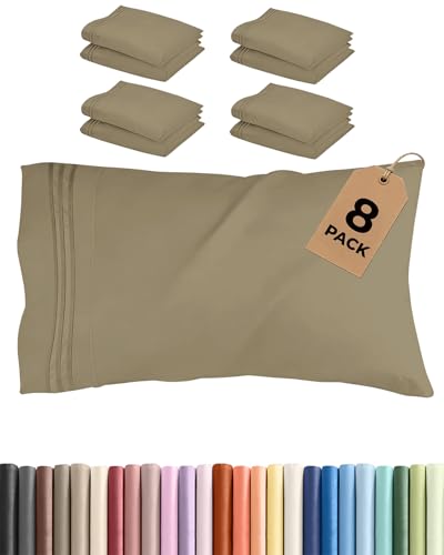 King Pillow Cases Set of 8 (8 Count)